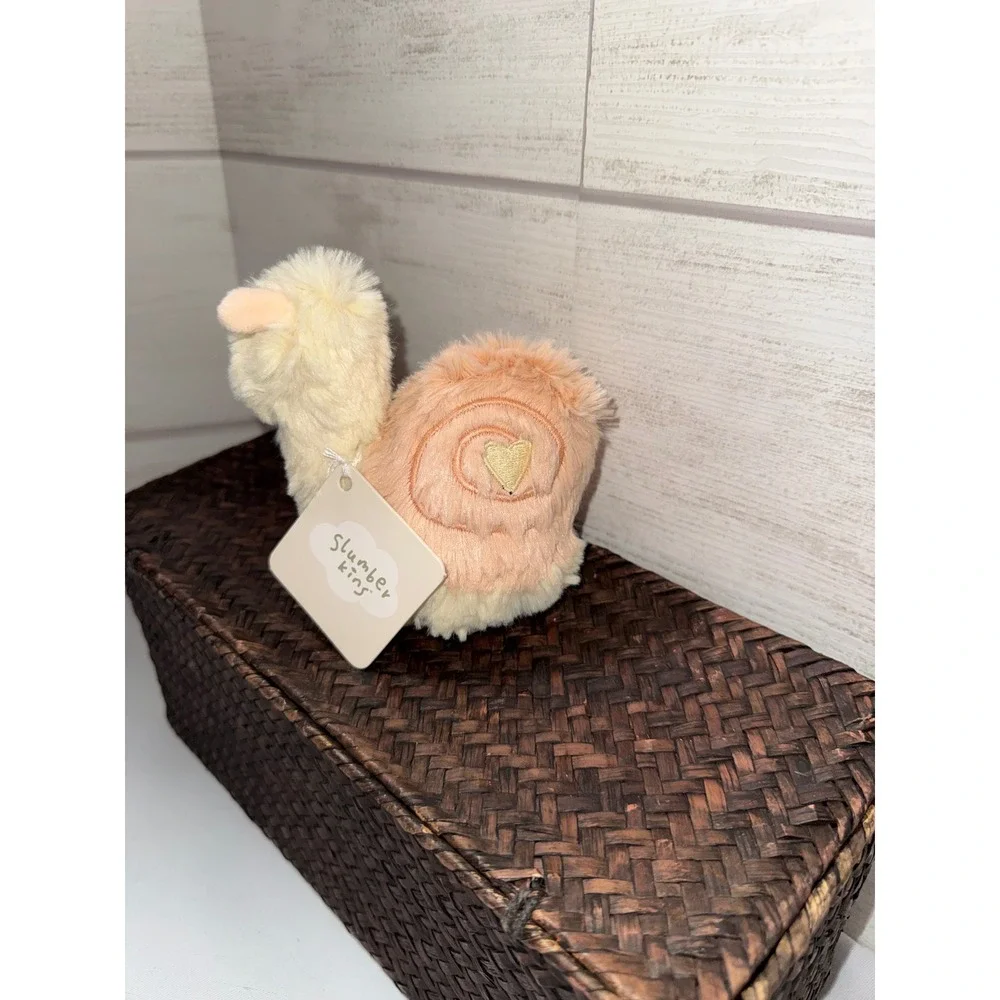 Slumberkins Snail‎ Kin Plush Stuffed Animal Yellow Peach Heart FSM-SNAIL-Yellow